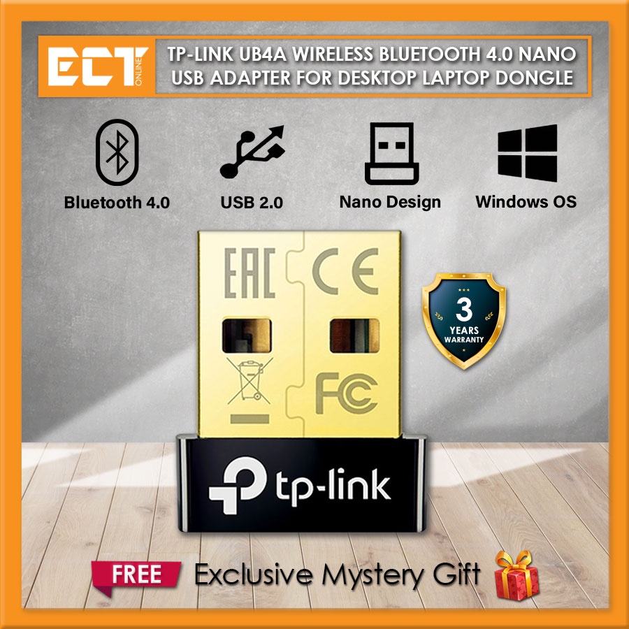 TP-Link UB4A Wireless Bluetooth 4.0 Nano USB Adapter For Desktop Laptop ...