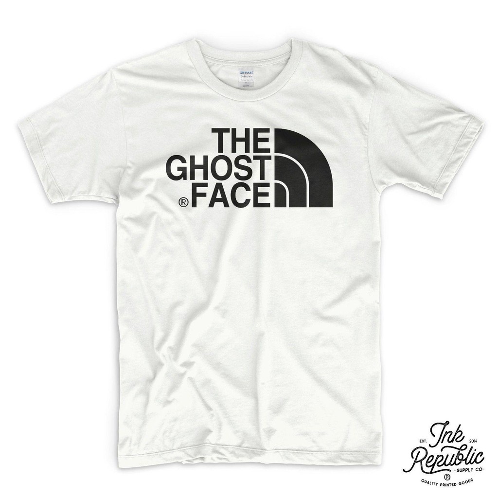 ghost face north face shirt