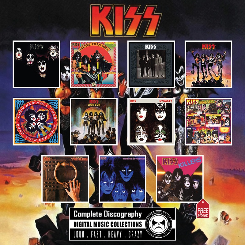 Kiss - Complete Discography Part 1 (1974 - 1982) [digital Download 