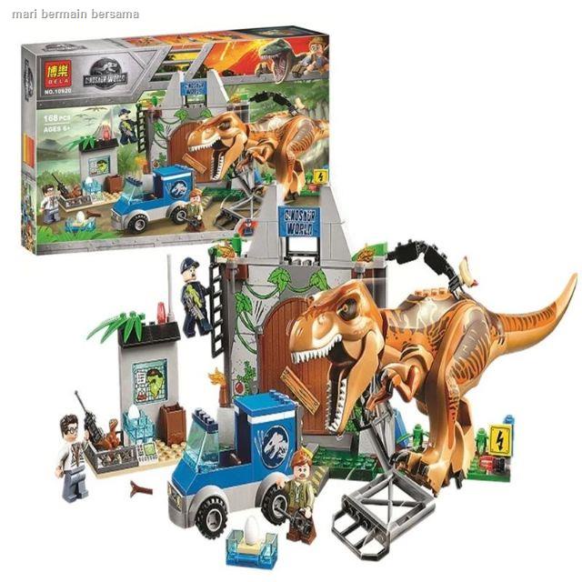 Lego Building Blocks Jurassic World Dinosaurs Bela 10920 10758 Shopee Malaysia