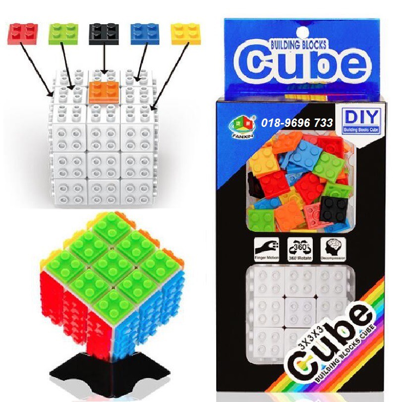 [Ready Stock in KL] DIY LEGO 3x3x3 Rubik’s Magic Cube Puzzle, FanXin ...