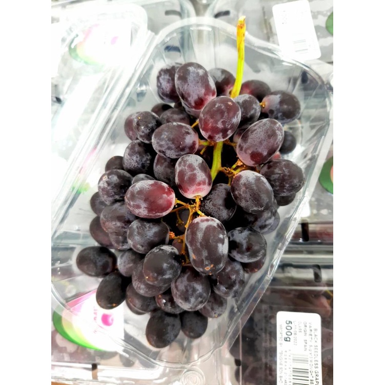 Autumn Royal Black Seedless Grapes (500gm / 1kg) Shopee Malaysia