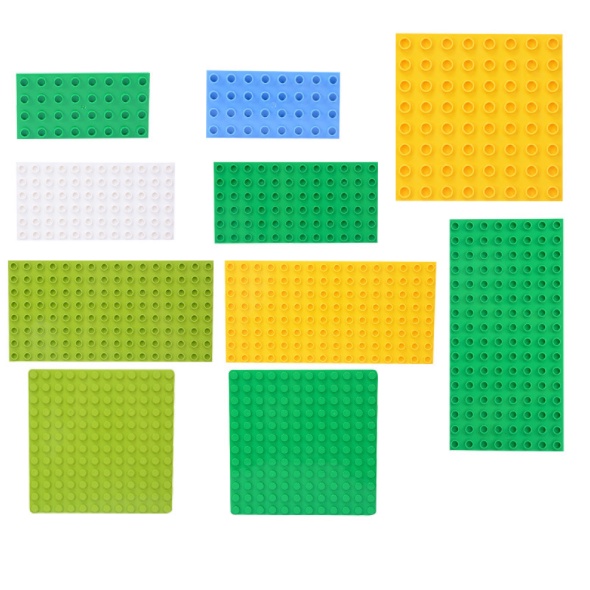 Base Plate 16x8 12x6 4x8 8x8dots Double Sided Duplo Size For Big Particle Bricks Baseplate Board