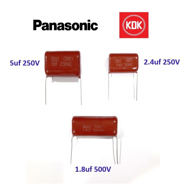 Panasonic KDK Capacitor Ceiling Fan Condenser Capacitor 1.8uF, 5u , 2