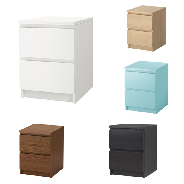 Ikea Malm Chest Of 2 Drawers Shopee Malaysia