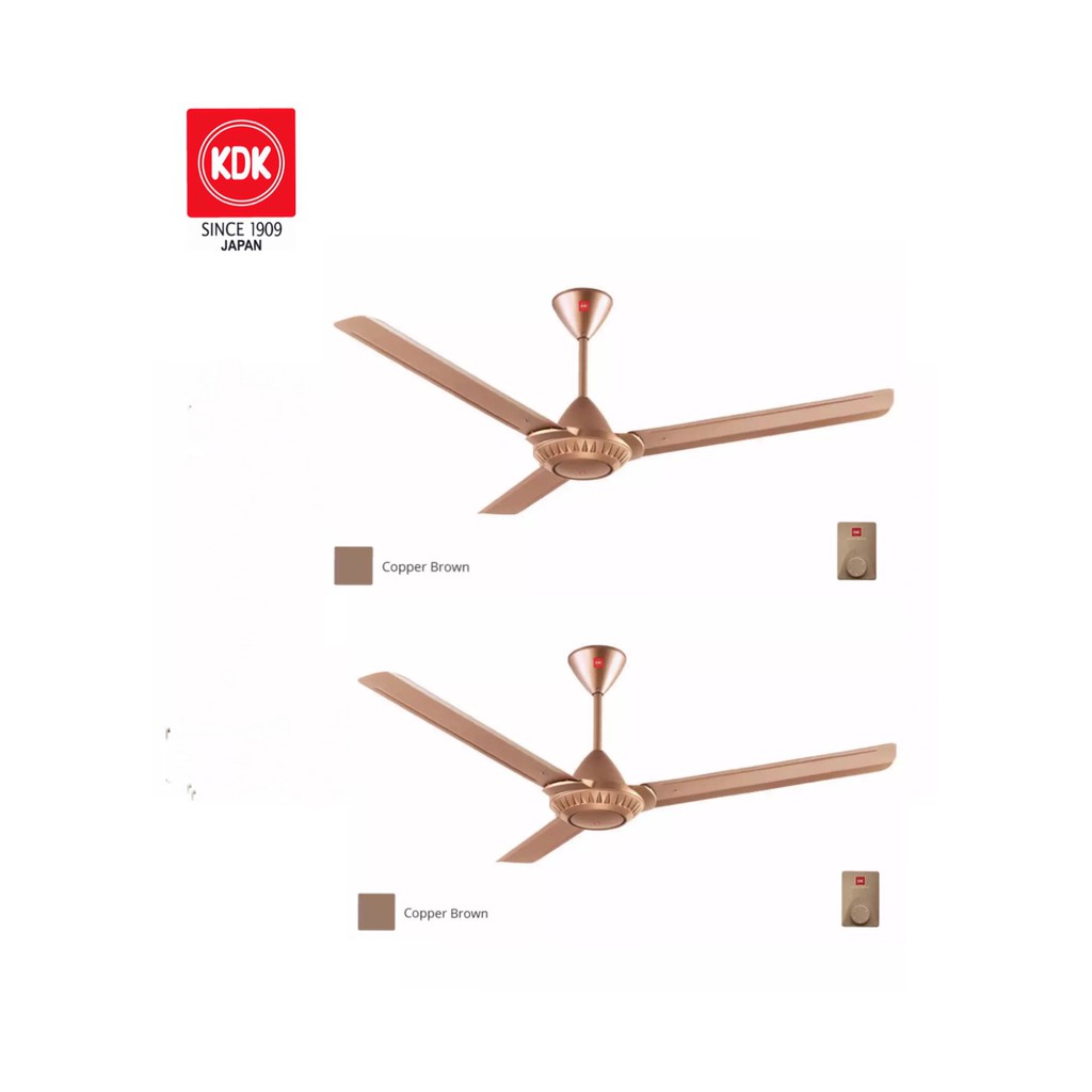 KDK K15W0 60" Regulator Ceiling Fan - Copper Brown (Twin Pack) | Shopee