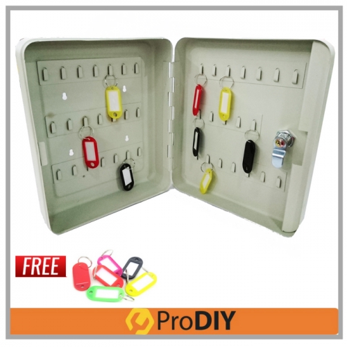 Lockable Security Metal Key Cabinet / Storage Box ( 40 Key Slots )