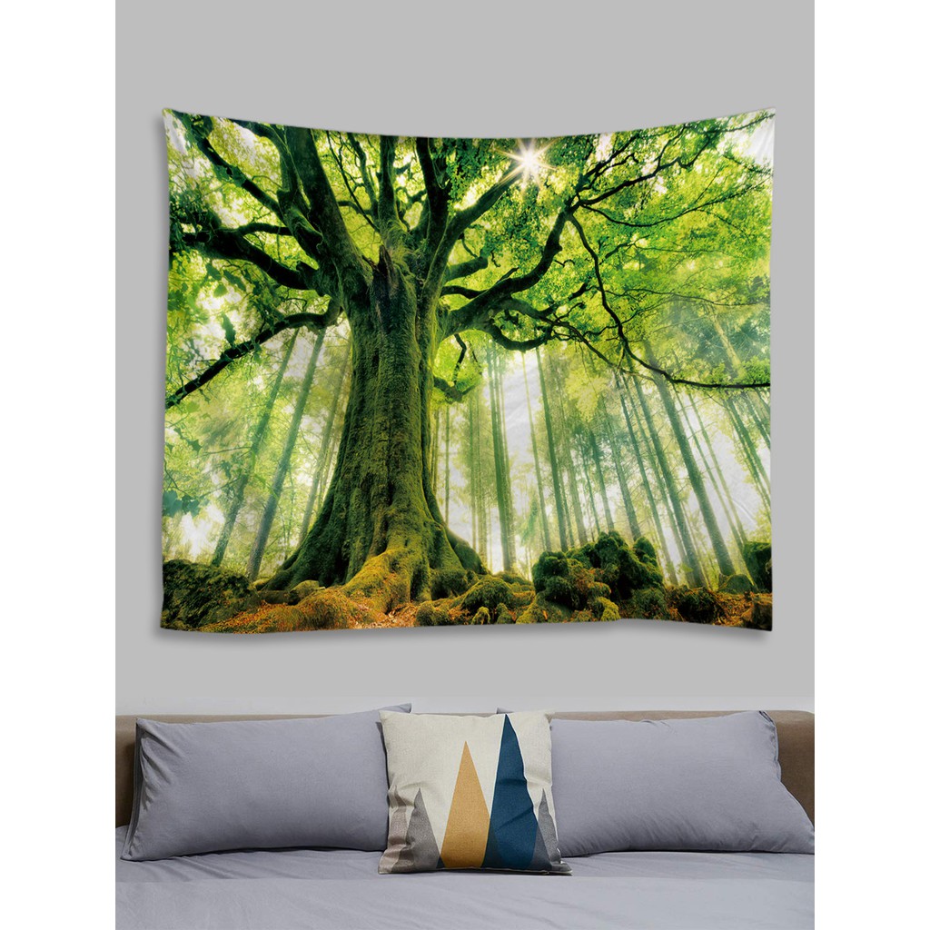 Tree Beach Wall Tapestry Hanging Mats Decorate Outdoor Mat Home