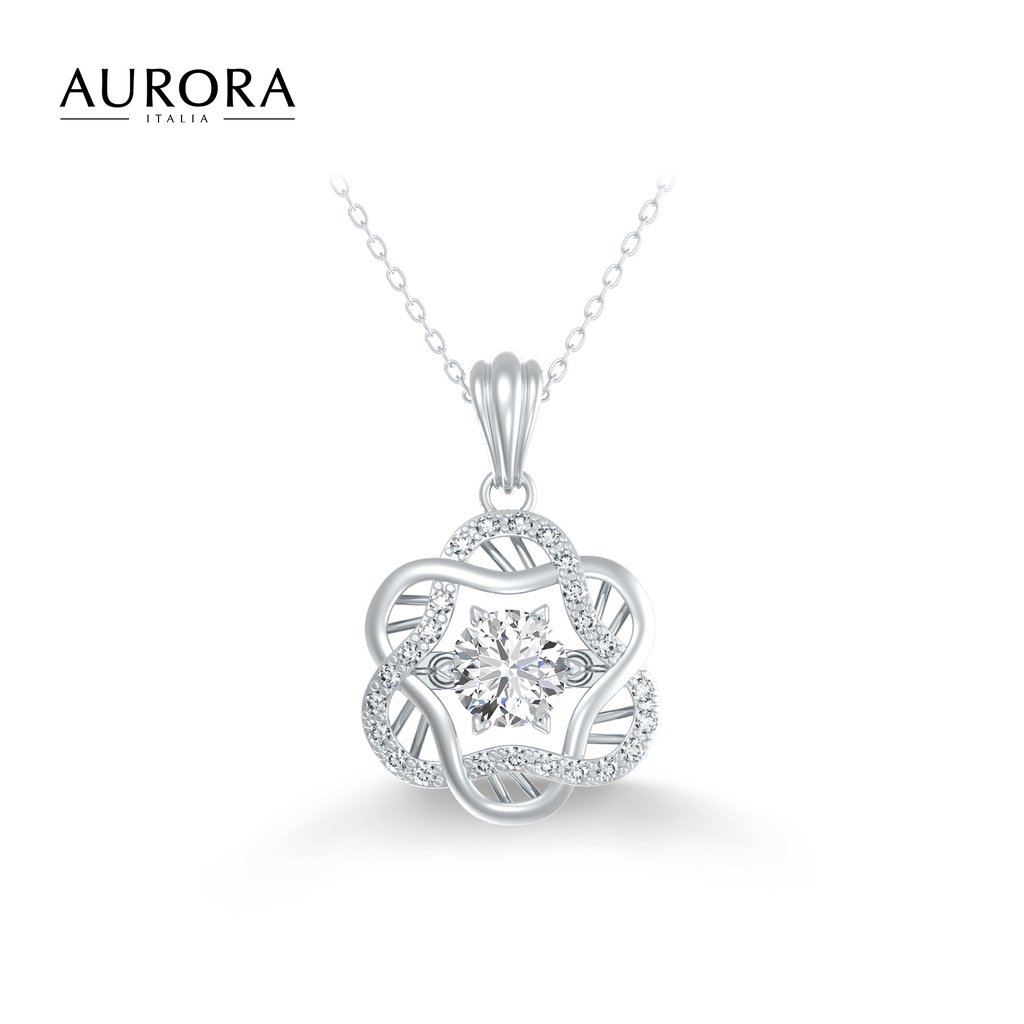 AURORA ITALIA Auroses DNA Sparkling Necklace (Dancing Diamond)