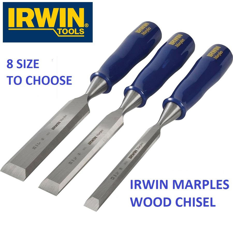 IRWIN MARPLES M444 BEVEL EDGE WOOD CHISEL,1/4"11/2" M444 CHISELING