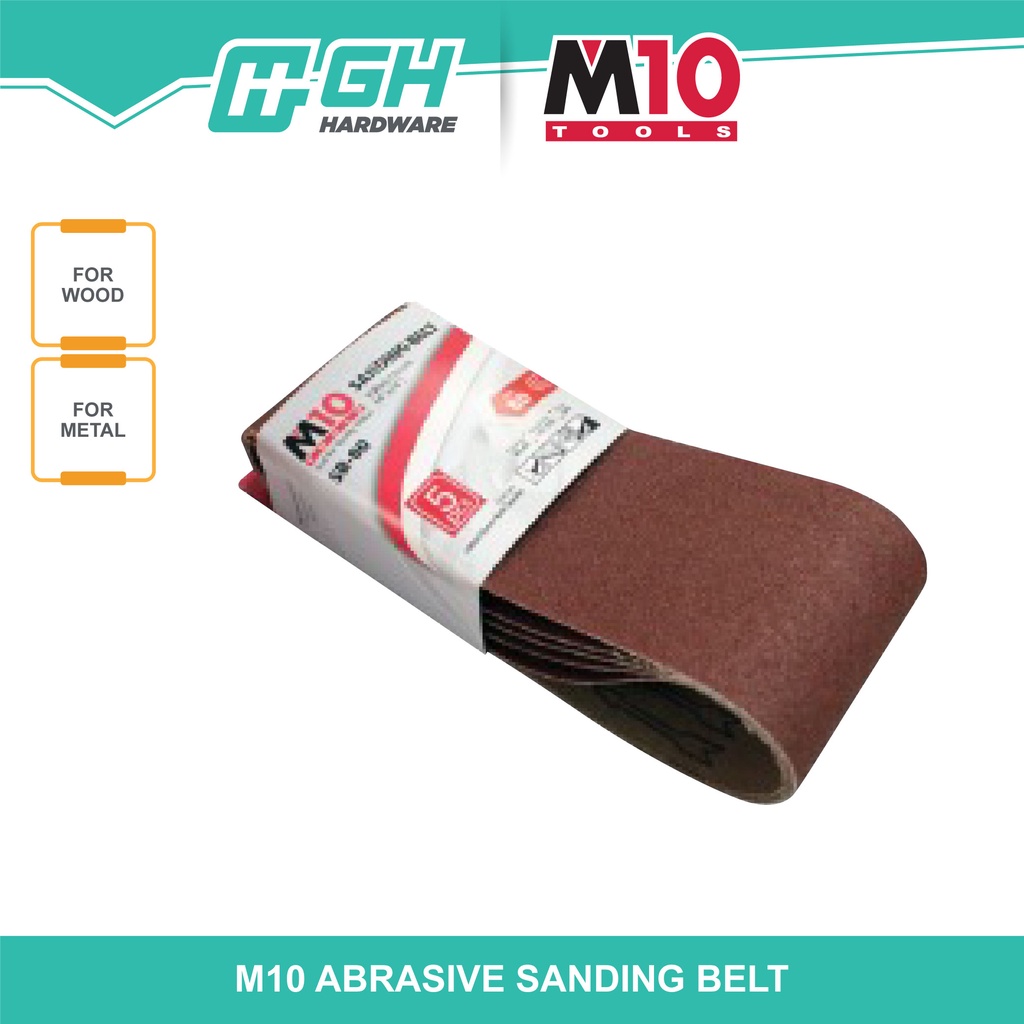 [ GH HARDWARE ] M10 Abrasive Sanding Belt – 5 Pcs / Pack