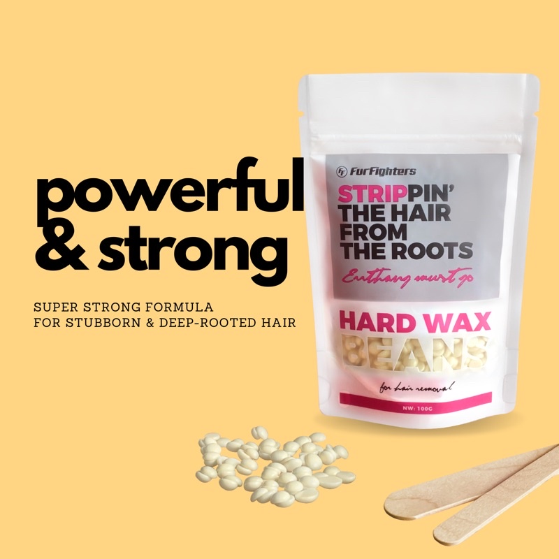 Fine & Stubborn Hair - Super Strong Hard Wax Beans Hair Removal Wax Beads  For Full Body Waxing | Shopee Malaysia