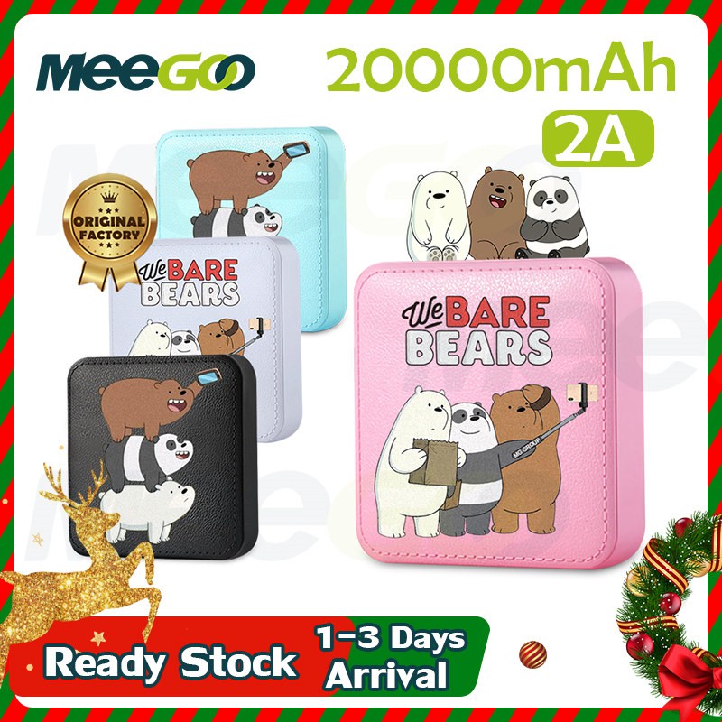 20000 mAh We Bare Bears Powerbank cute mini portable slim fast charging ...