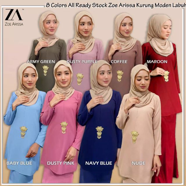  Zoe  Arissa  Baju  Kurung  Moden Labuh Nursing friendly 