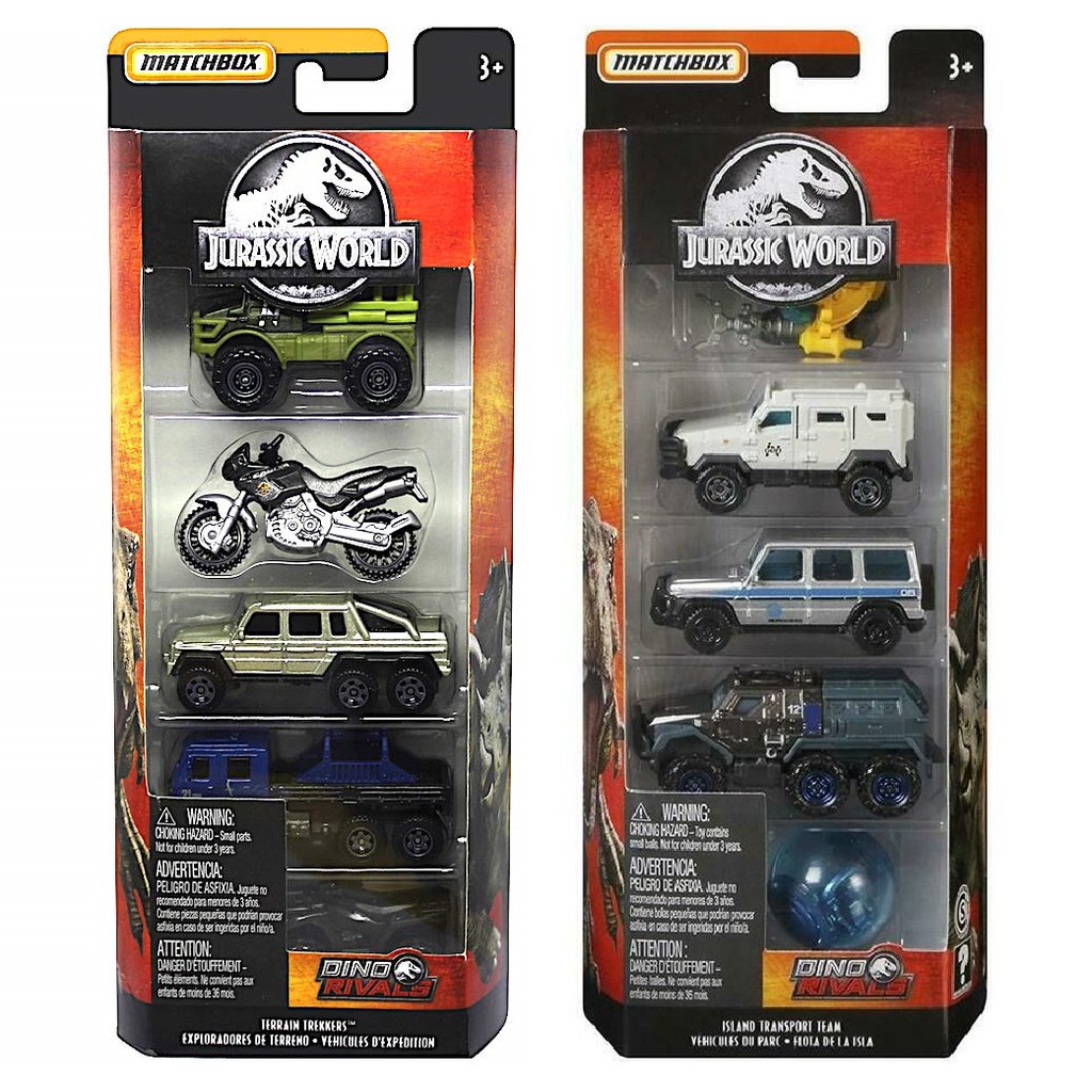 matchbox jurassic world 5 pack