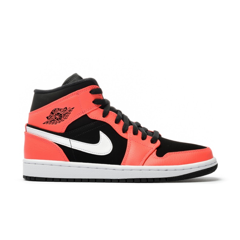 men's air jordan 1 mid retro basketball shoes orange