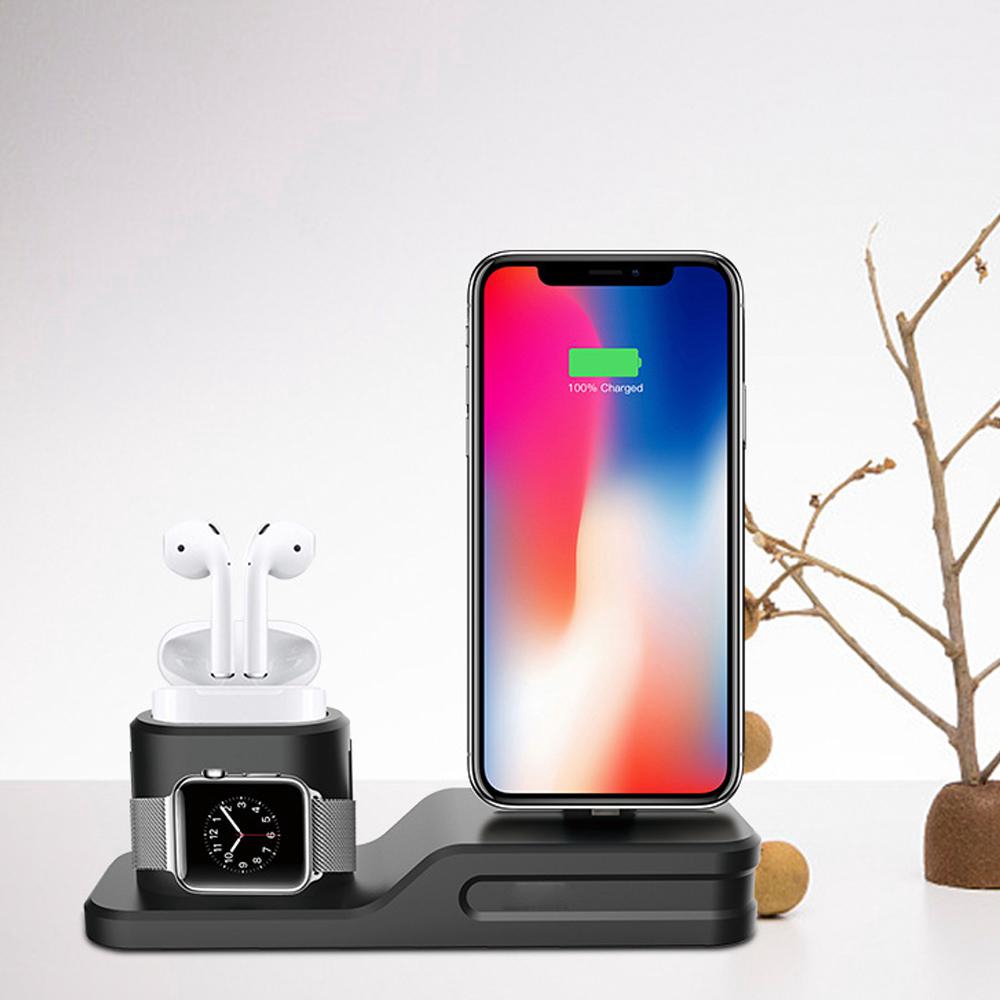 3 In 1 Charging Stand For Apple Mobile Phone Watch Wireless Bluetooth Headphone Shopee Malaysia