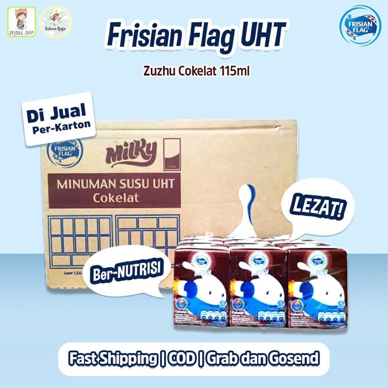 Frisian Flag UHT Milk per Carton Of 36