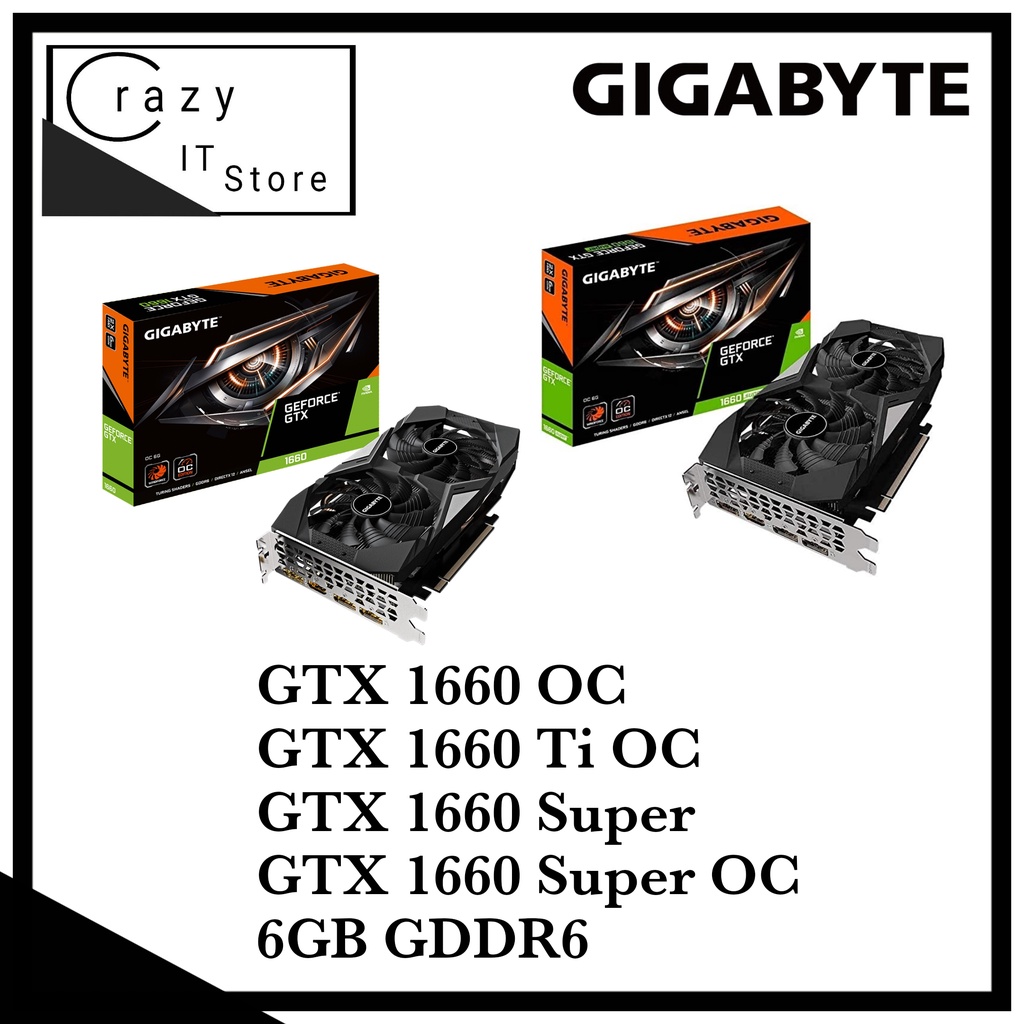 Gigabyte GeForce GTX 1660 Super / GTX 1660 Super OC / GTX 1660 OC / GTX
