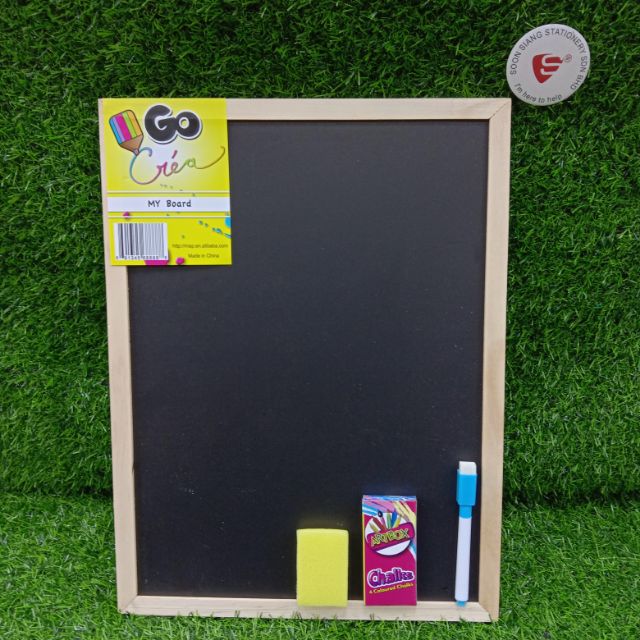 30*40 My Board 2 In 1 Whiteboard And Blackboard Shopee Malaysia