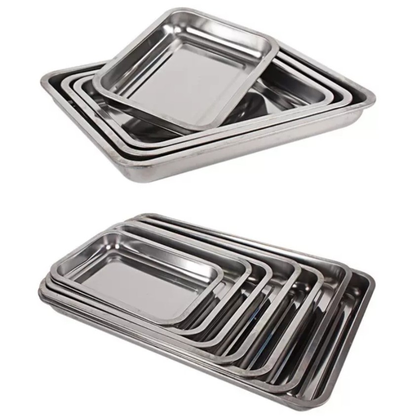 Stainless Steel Rectangular Tray /Serving Tray / Deep Serving Tray