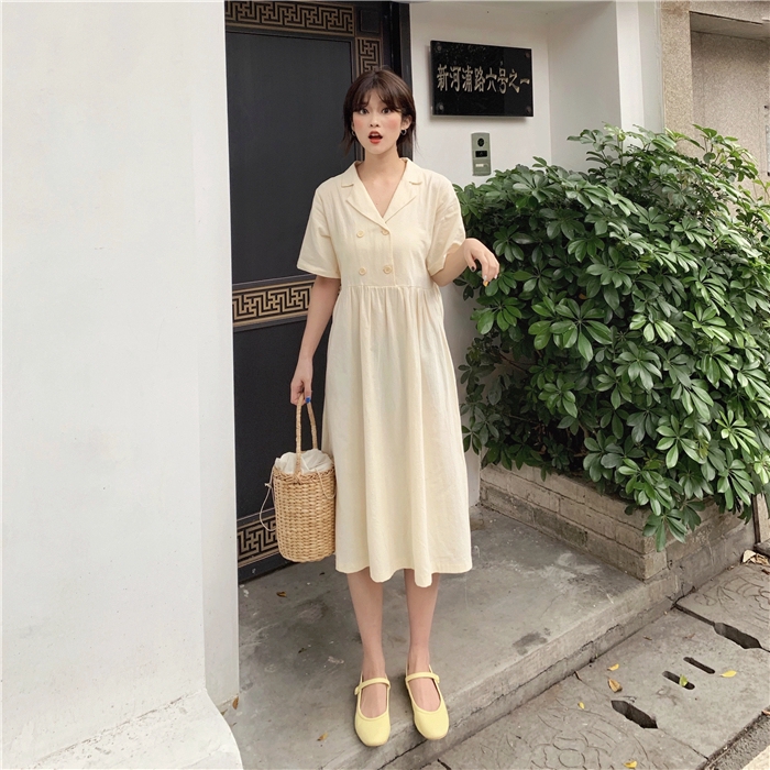 summer dresses midi with sleeves