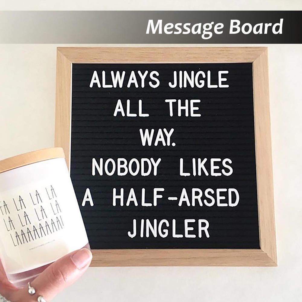 Felt Letter board with Letters and Numbers 10x10 Inch Message Board