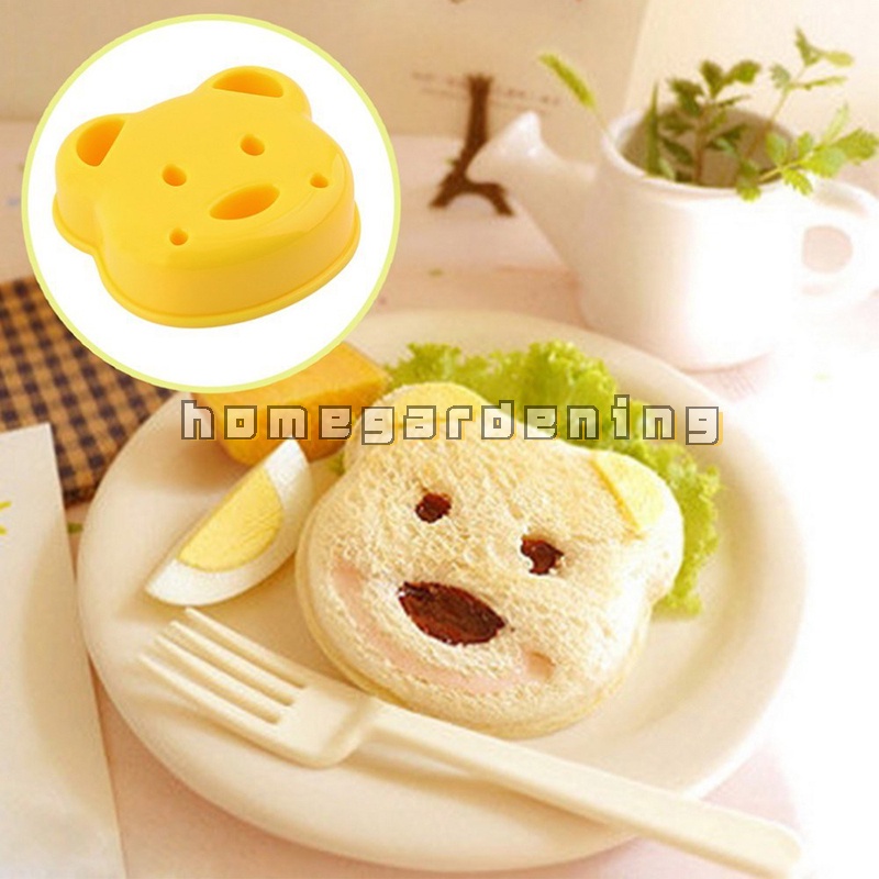 Bear Shape Sandwich Maker Bread Cutter Mold Diy Kitchen Tool