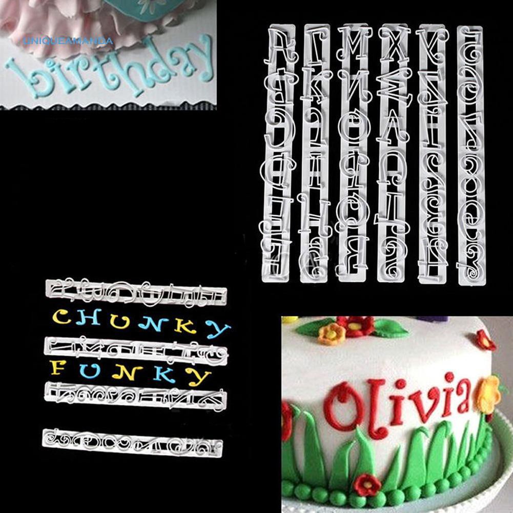 Uni Alphabet Number Letter Cake Decorating Mold Fondant Icing