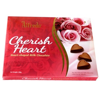 Alfredo Cherish Heart-Shaped Milk Chocolate 200G | Shopee Malaysia