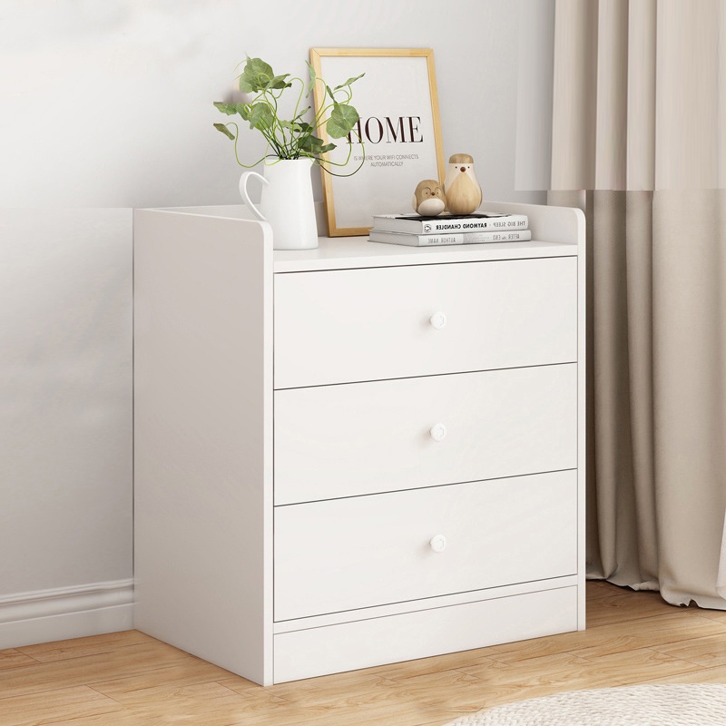 ROAM Drawer Chest 3 Layer White Color Almari Baju 3 tier Chest