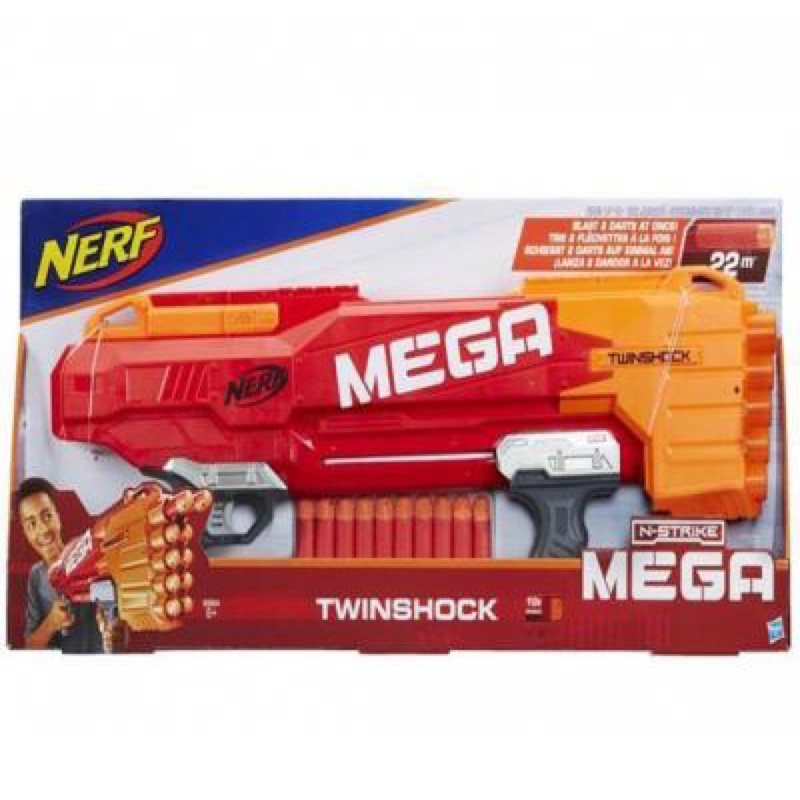 NERF N-strike Mega TWINSHOCK Includes 10 Darts for sale online 