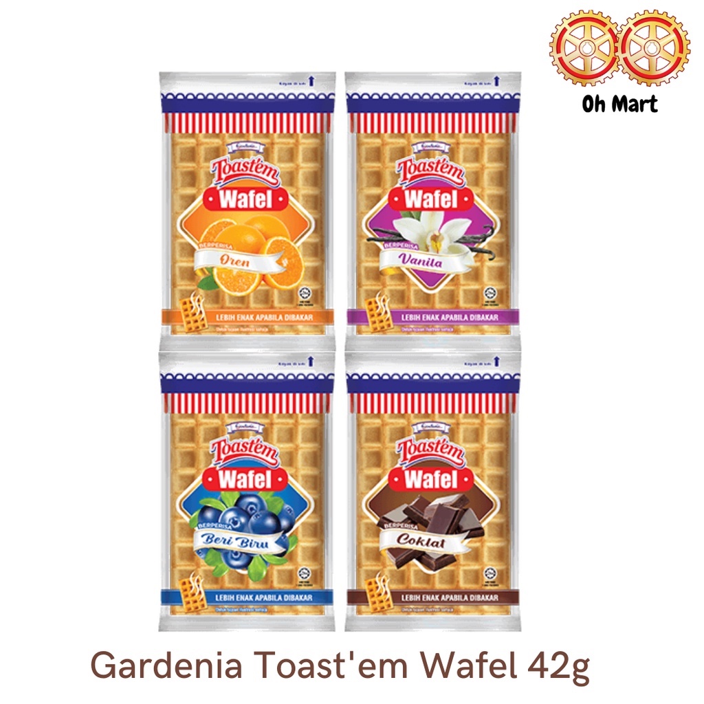 Gardenia Delicia 2 Delicious Toaster Waffles 42g Shopee Malaysia