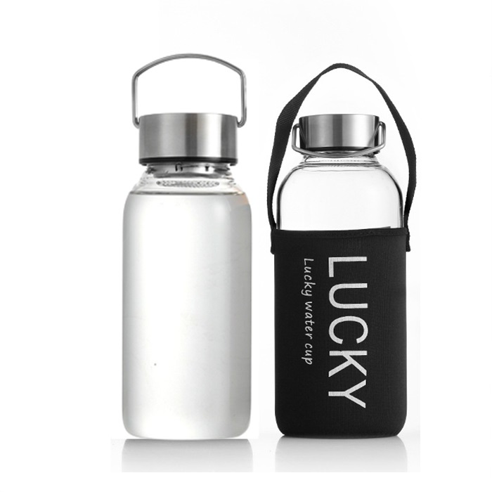 Premium Must Large Capacity Glass Cup Heat-Resistant Water Portable Men's Bottle - Image 2