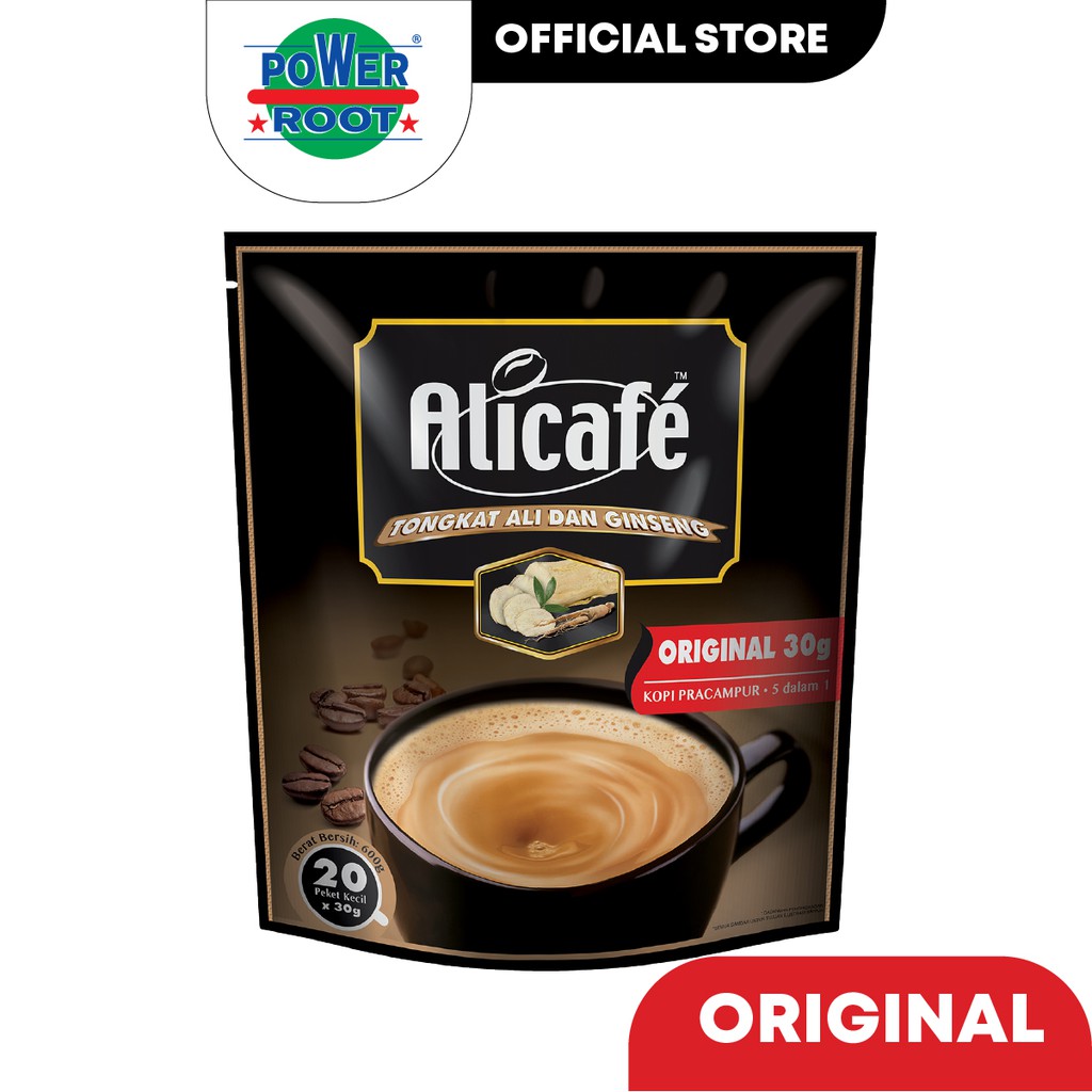 Alicafe Tongkat Ali & Ginseng Original (30gm x 20pcs) | Shopee Malaysia