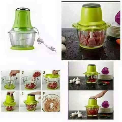 Automatic Electric Meat Grinder Mincer Green Chopper Slicer Vegetables Fruits Kitchen