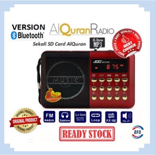 Original JOC Radio Bluetooth Rechargeable FM Radio 30 Juzuk Al Quran Digital MP3 Player