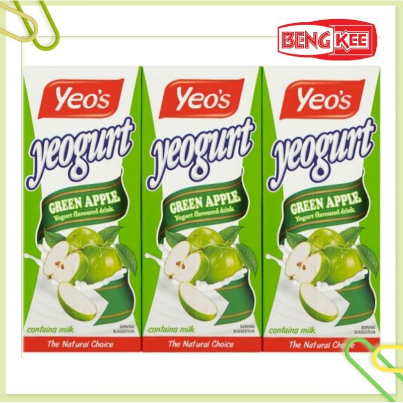 Beng Kee Yeo S Yeogurt Drink Epal Yogurt Flavoured Air Minuman Kotak 6 X 250ml 萍果口味