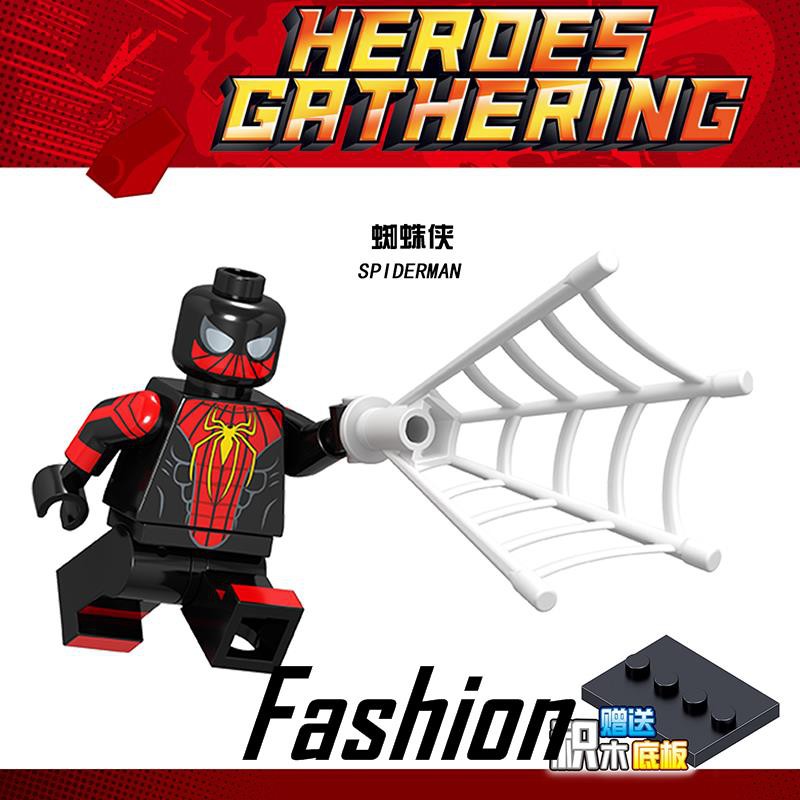 lego black spiderman