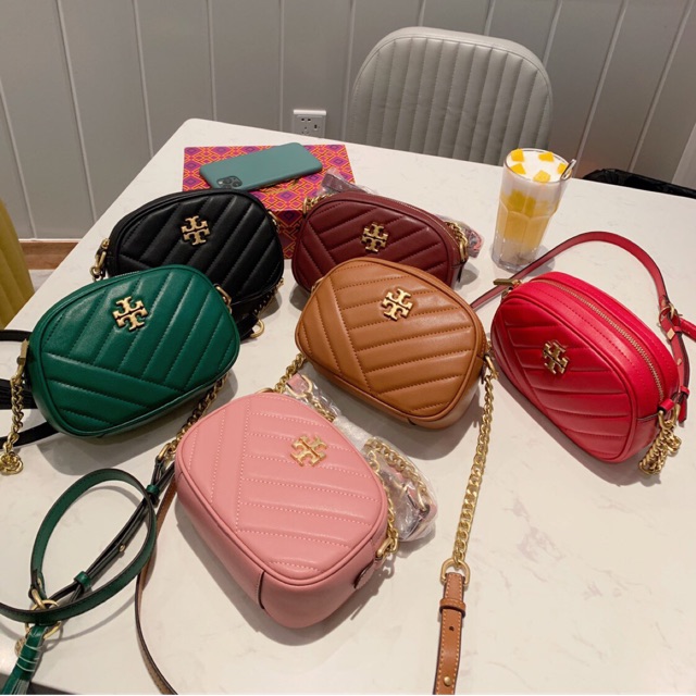 tory burch pink quilted handbag