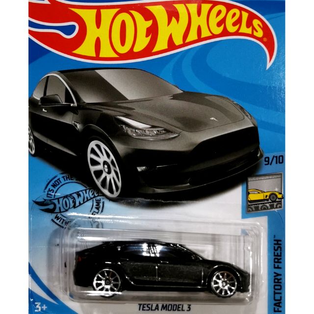 hot wheels tesla model 3 black