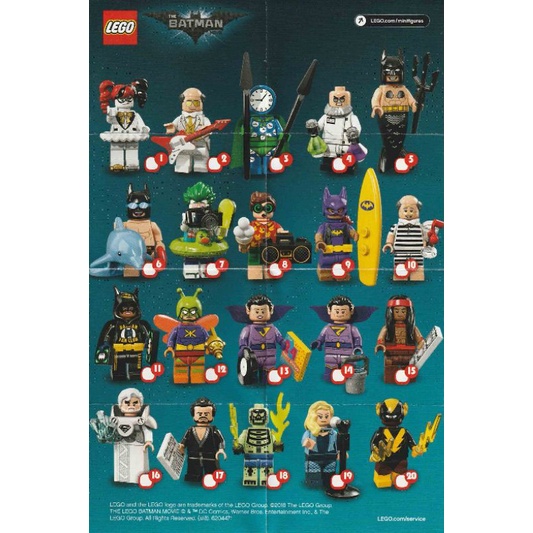 LEGO 71020 BATMAN MOVIE SERIES 2 COLLECTIBLES MINIFIGURES 2018 CMF LIMITED  EDITION RARE RETIRED | Shopee Malaysia