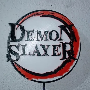 Demon Slayer Logo USB LED Lamp (150mm x 150mm) | Shopee Malaysia