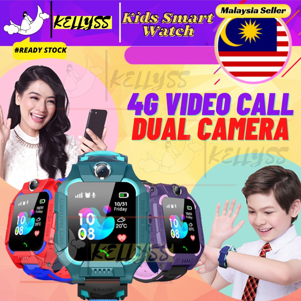 Smart Watch Kids Watch 4G Jam Budak Phone Watch Children GPS Kids Watch Digital Smart Watch Kids Waterproof Z6a Y99 Q12