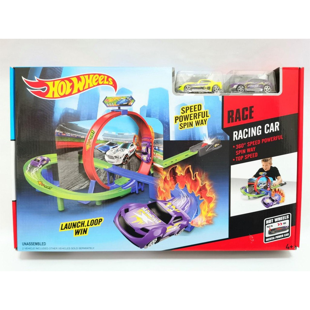 READY STOCK HOT WHEELS LAUNCH LOOP WIN- KERETA MAINAN-KERETA-RACE-CAR ...