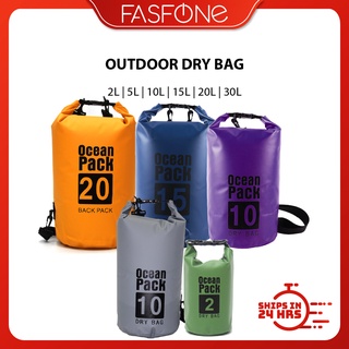 (SPECIAL COLOR) Dry Bag Storage Bag Waterproof Outdoor Mobile Shoulder Sling Bag 2L 5L 10L 15L 20L 30L NAVY GREY