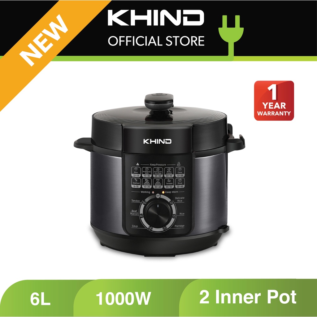 Khind 6L Pressure Cooker PC6100