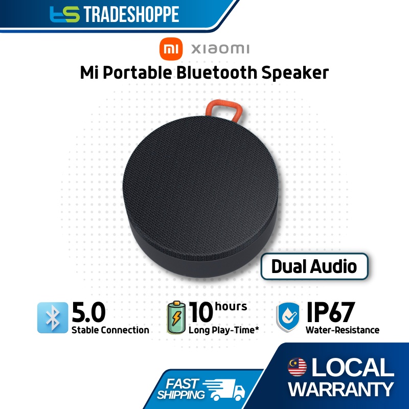 【Global】Xiaomi Mi Portable Bluetooth Speaker Mini Outdoor BT 5.0 10H