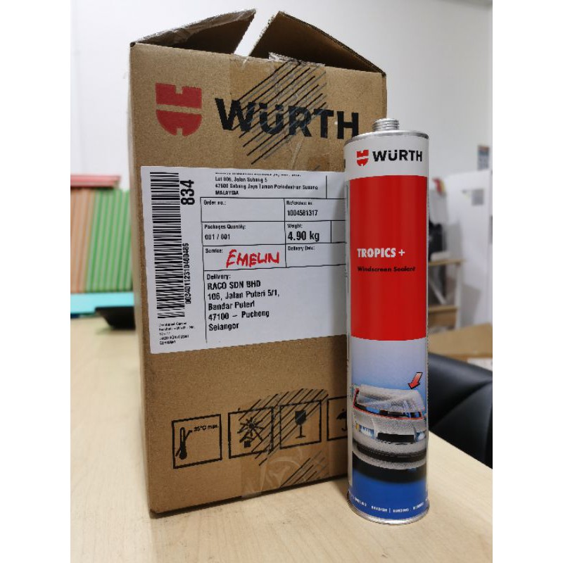 WURTH WINDSCREEN SEALANT TROPIC PLUS 310ML Shopee Malaysia