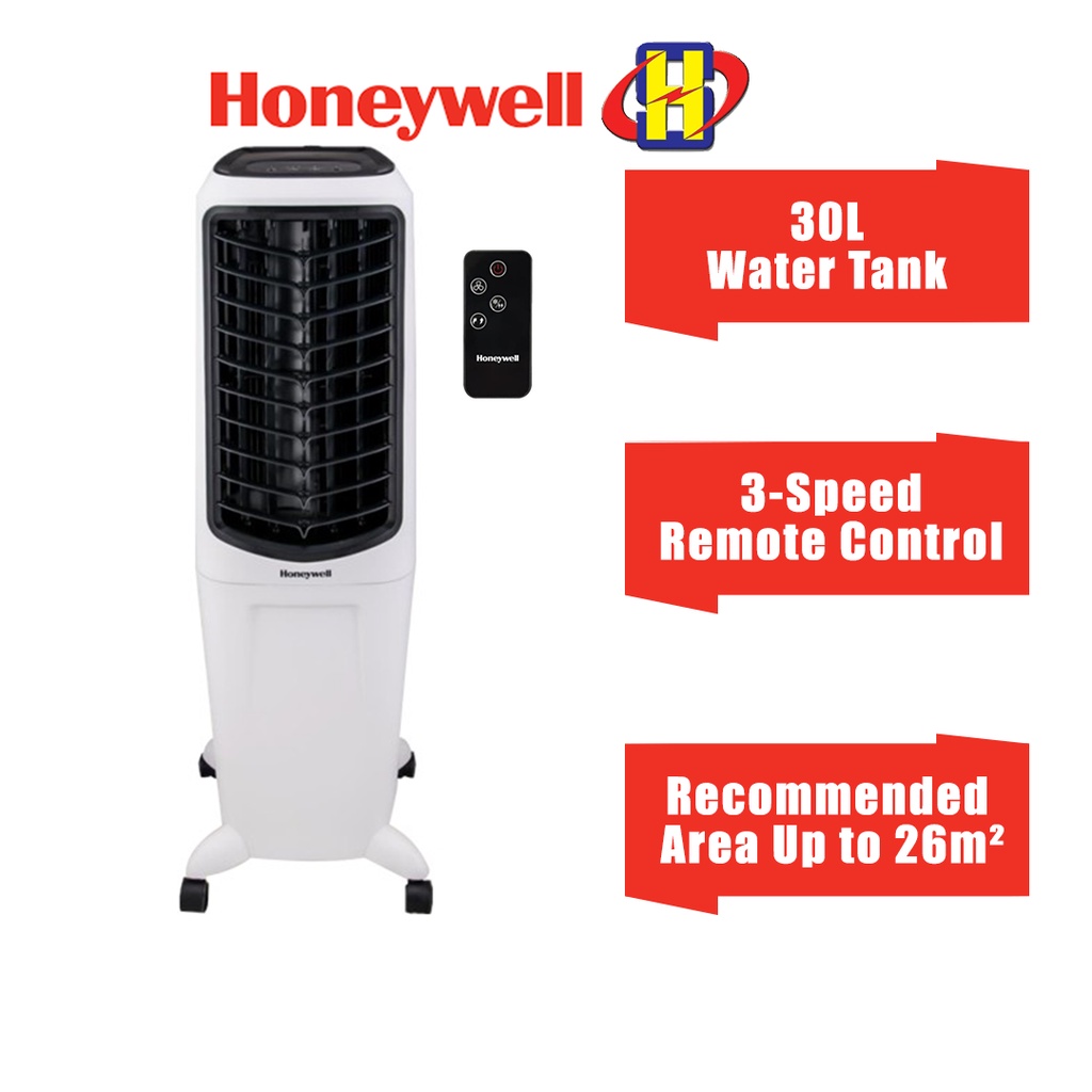 Honeywell Air Cooler (30L) 3-Speed Remote Control Ionizer Evaporative Air Cooler TC30PEUI
